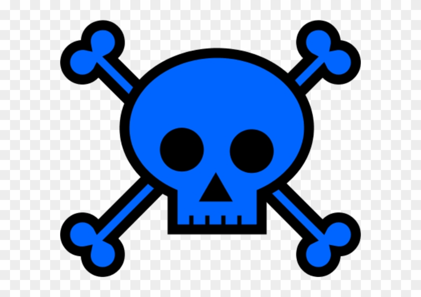 Picture Royalty Free Skulls - Blue Skull Clip Art #1596315