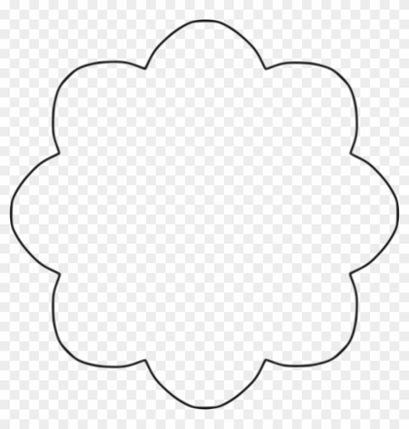 Flower 8 Scallop Circle Background By @baj, Flower - Flower 8 Scallop Circle Background By @baj, Flower #1596377