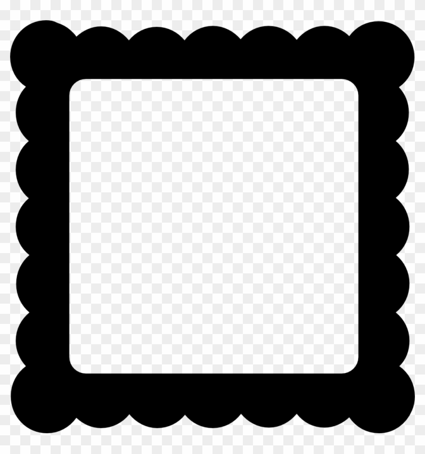 Scalloped Square Clip Art - Frames Free Download #1596392