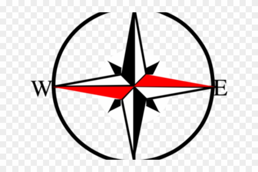 East Clipart Compass Symbol - North South East West Clipart #1596438