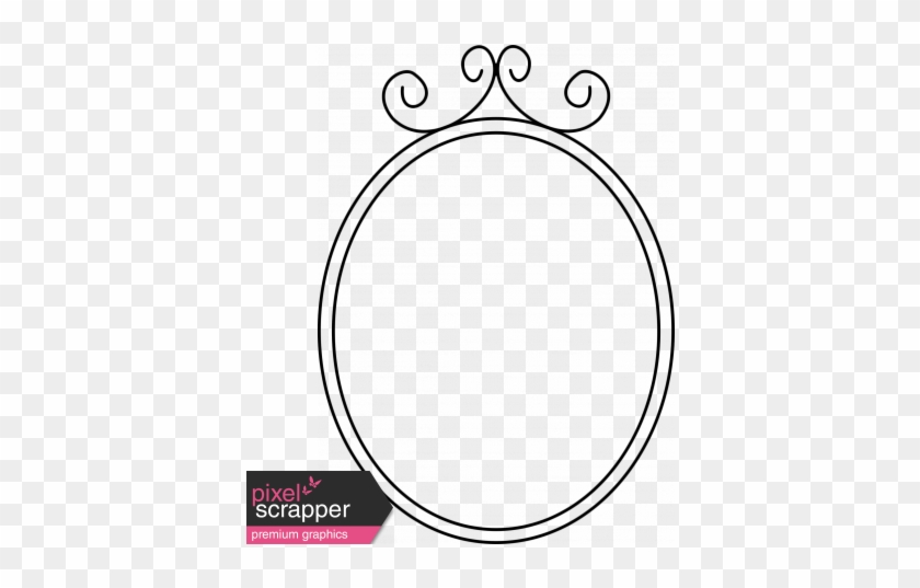 Black Oval Frame Png Oval Shape Kitty Doodle Frames - Doodle Oval Frame Png #1596464