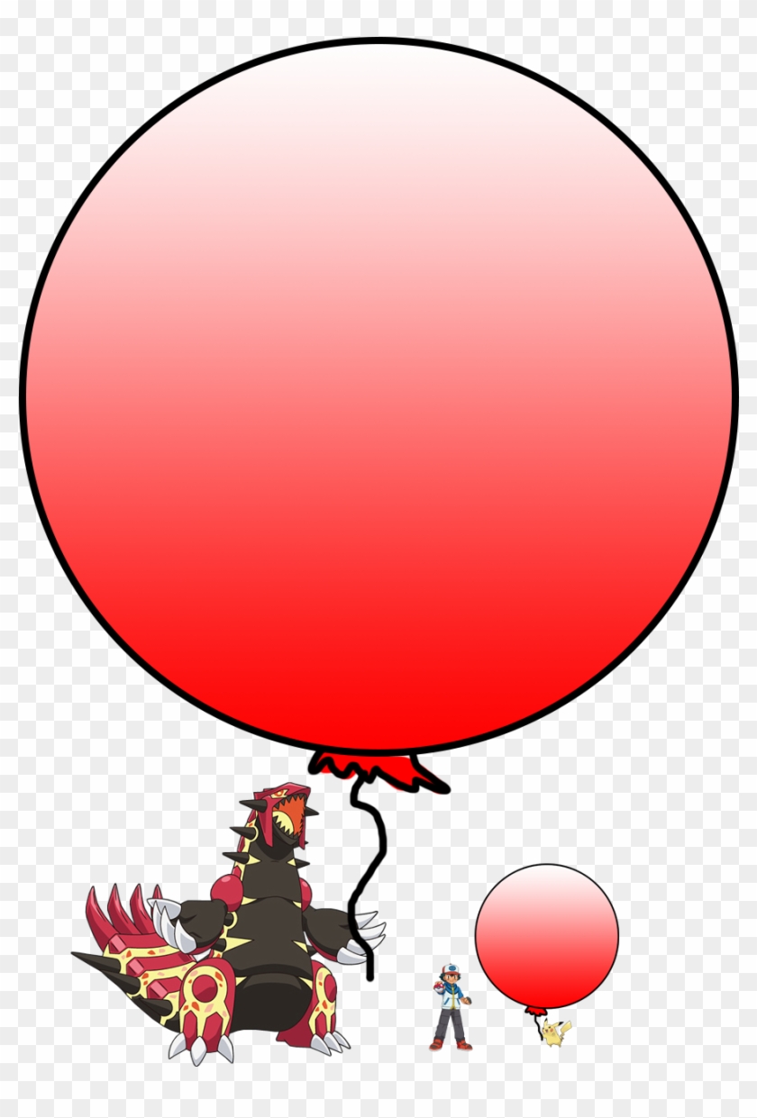 Groudon's Balloon Would Have To Displace - Balloon #1596491