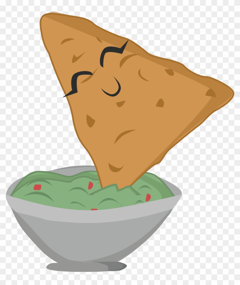 Chip With Guacamole - Illustration #1596640