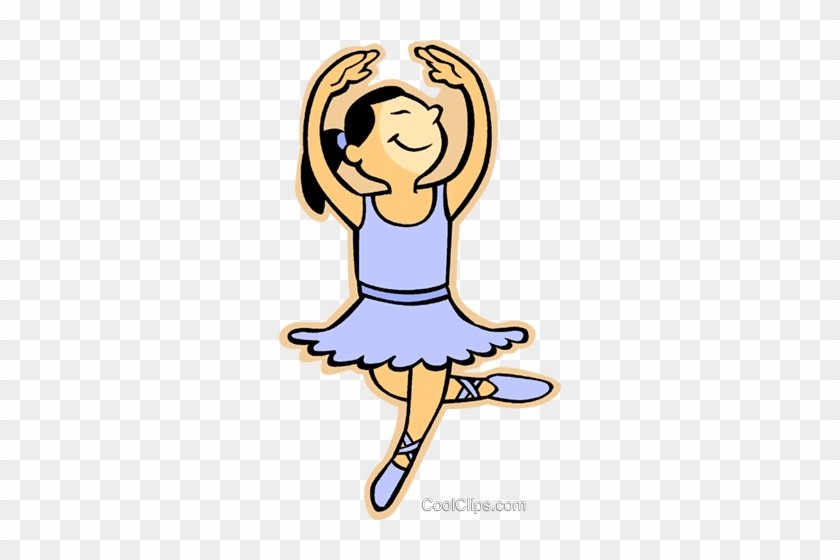 Ballet Dancer Royalty Free Vector Clip Art Illustration - Dancing School #1596654