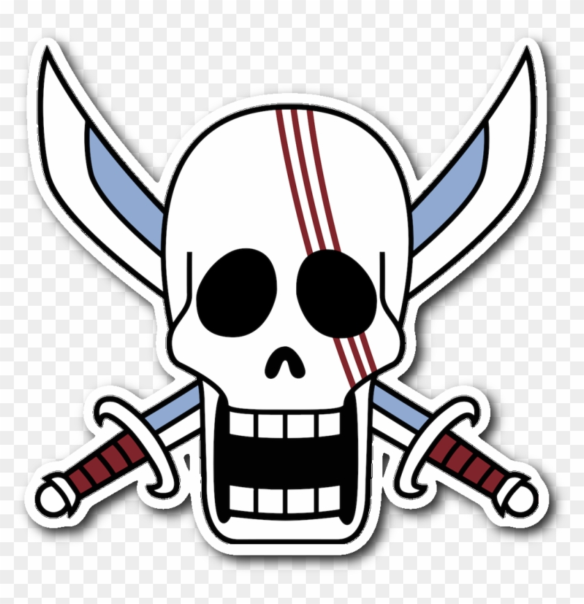 Jolly Roger Clipart Indian Sword - One Piece Shanks Flag #1596682
