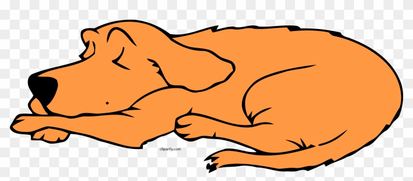 Dog Sleeping Peru Color Clipart Png - Dog Sleeping Clipart #1596737