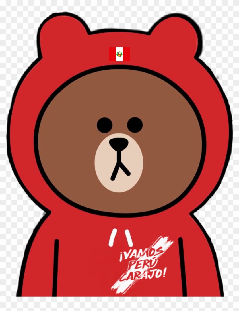 Peru Sticker - Line Friends Brown Bear #1596770