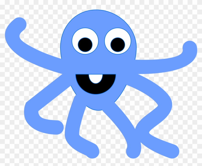 Octopus Human Behavior Smiley Logo Animated Cartoon - Octopus Human Behavior Smiley Logo Animated Cartoon #1596833