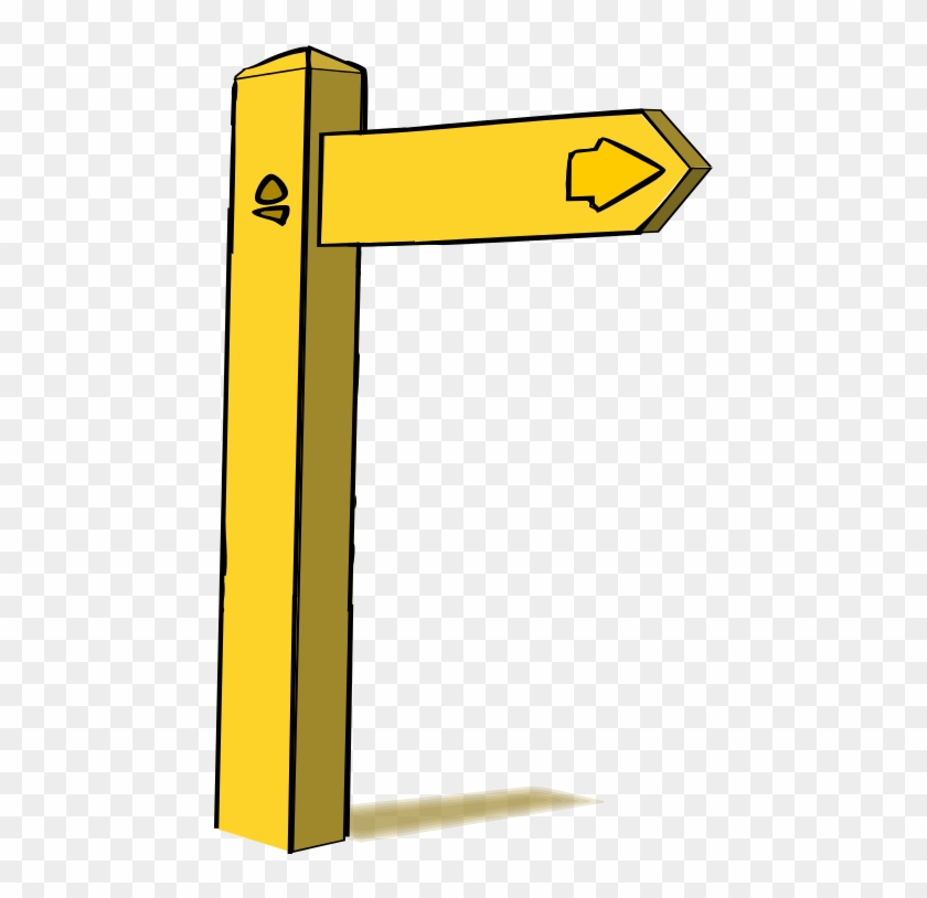 Wooden Sign Post Png - Sign Post Clipart #1596869