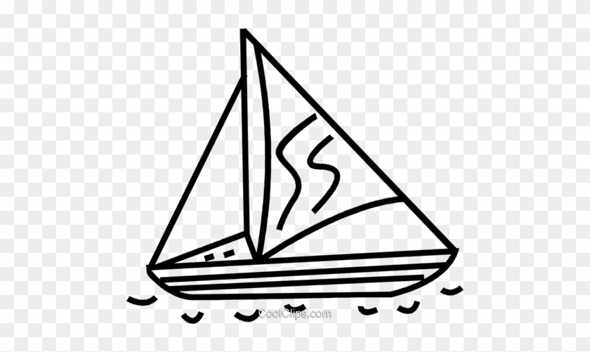 Sailboat Royalty Free Vector Clip Art Illustration - Sail #1596894