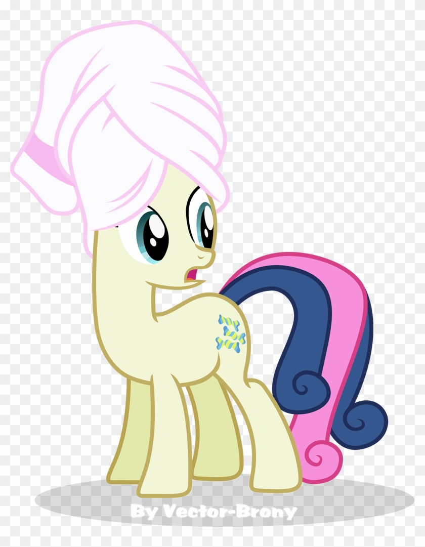 Bonbon In Her Bath Towel By Vector-brony - Bon Bon My Little Pony #1596954
