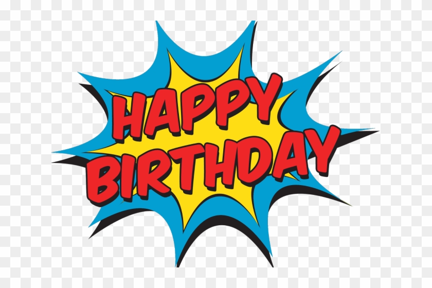 Batman Clipart Birthday - Happy Birthday Comic Png #1597027