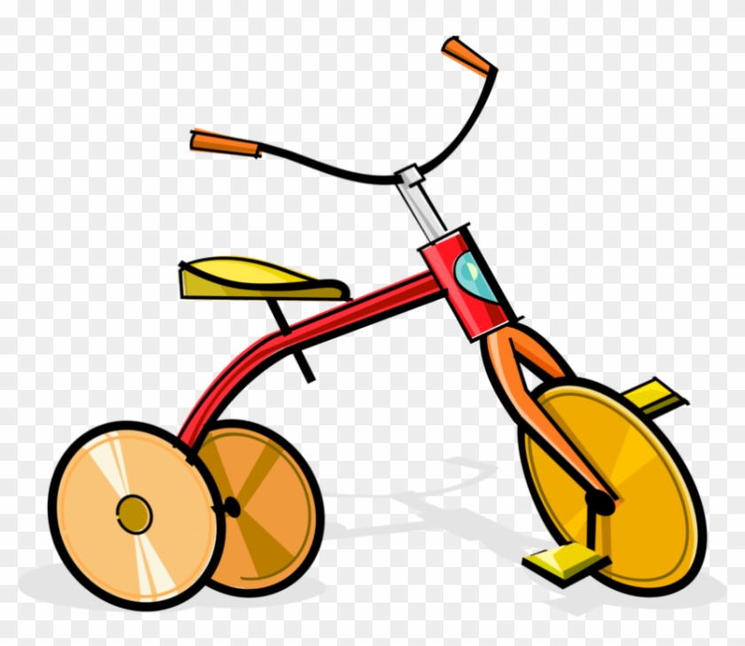 Free Png Download Vector Illustration Of Child's Tricycle - Free Png Download Vector Illustration Of Child's Tricycle #1597064