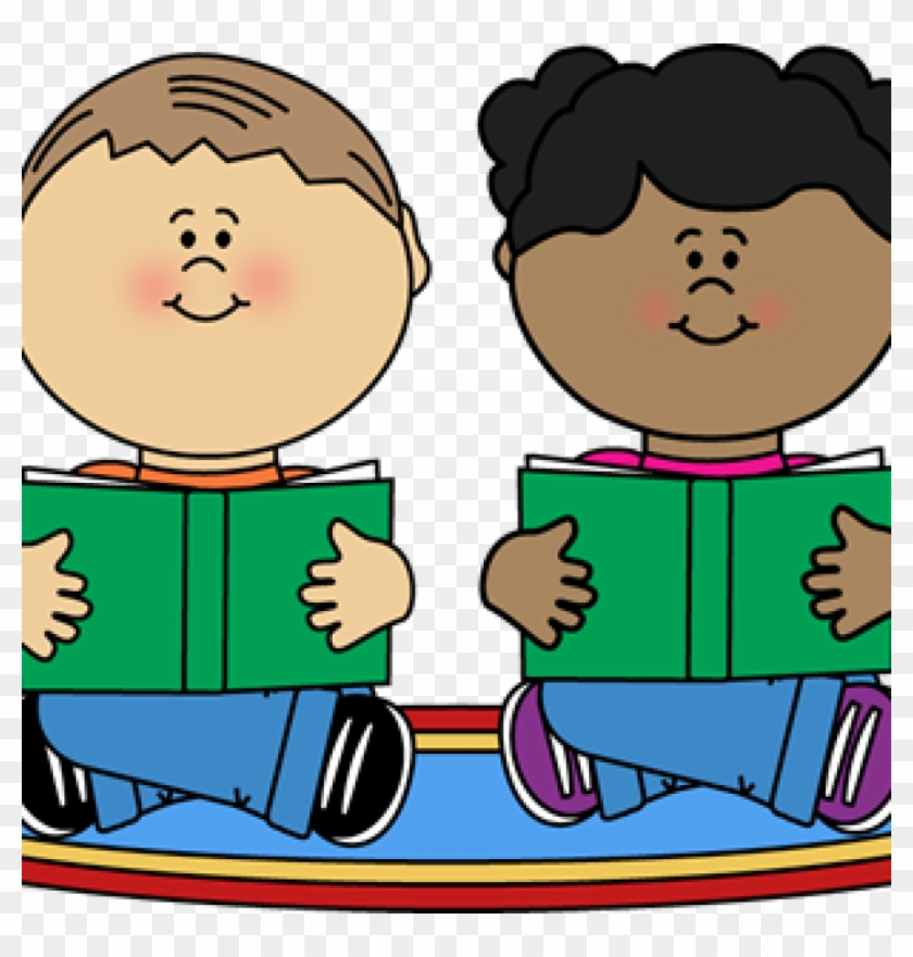 Reading Clipart Free Partner Reading Clipart Free Buddy - Children Relaxing Clipart #1597072