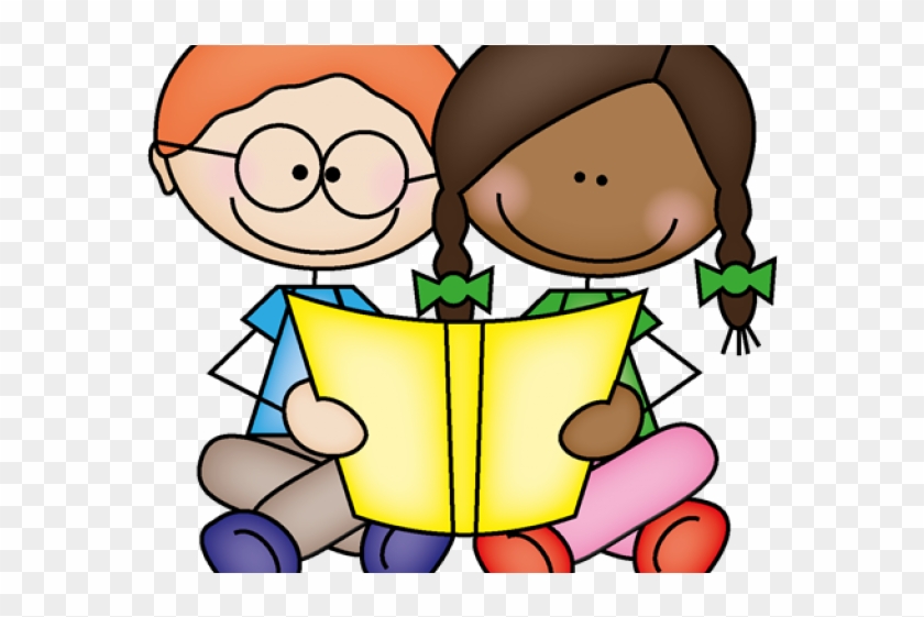 Reading Partners Clip Art , Png Download - Kids Reading Clipart #1597075