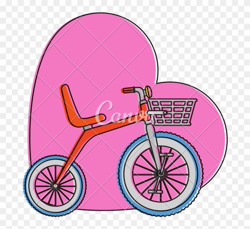 Cute Tricycle With Heart - Cute Tricycle With Heart #1597077