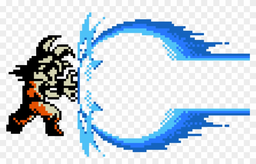 Dragon Ball-z - Sangoku Kamehameha Pixel Art #1597243