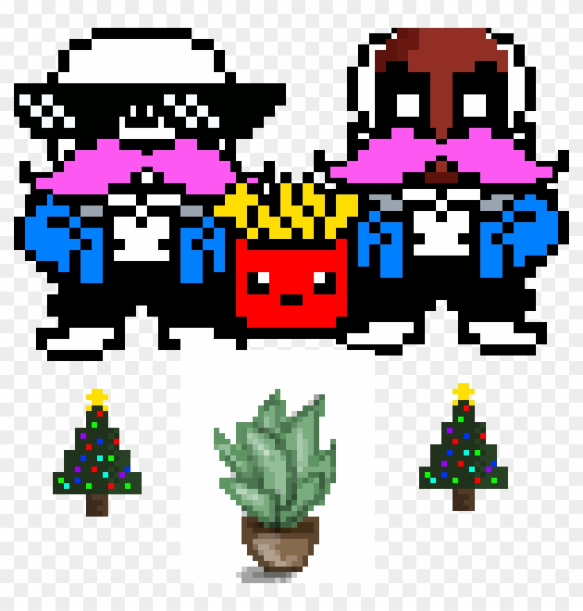 Venus Men [pixel Art] - Frisk And Sans Fusion #1597290