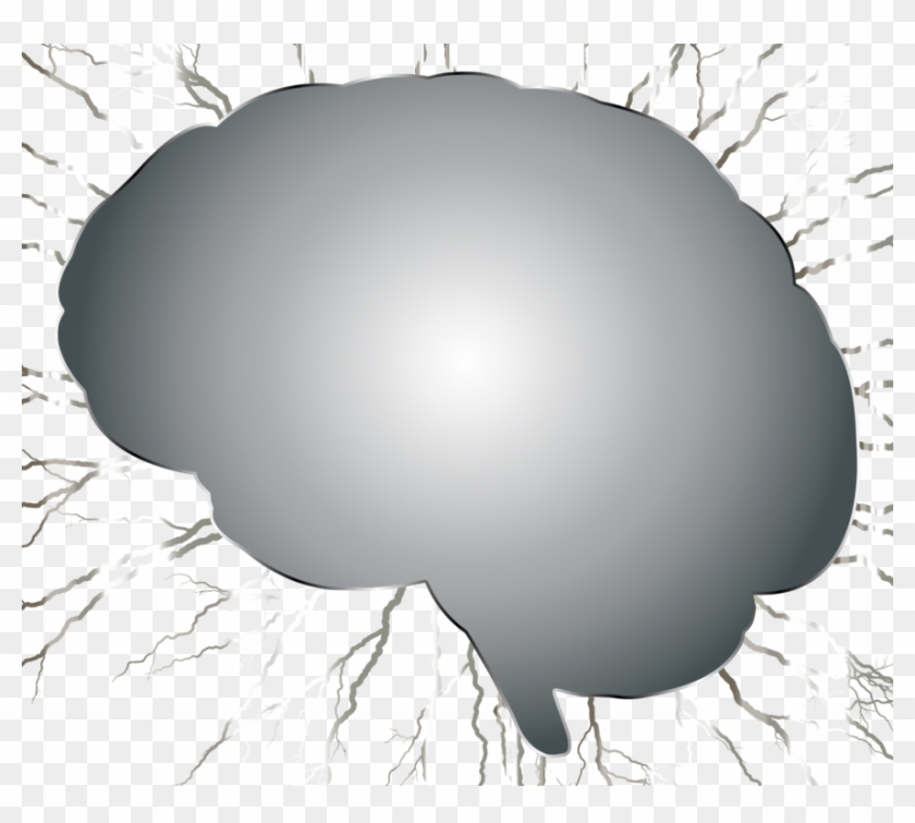 Computer Icons Brain Organ - Black Brain Png #1597342