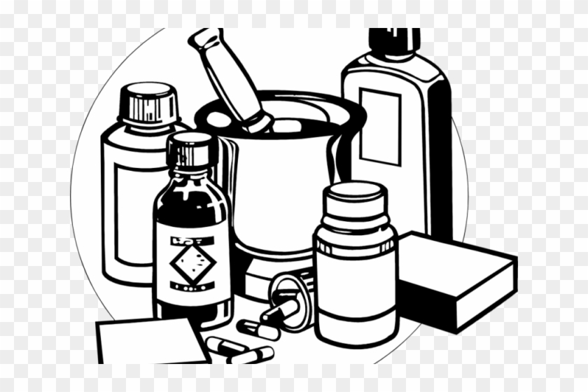 Medicinal Clipart Medical Surgery - Medicine Black And White #1597360