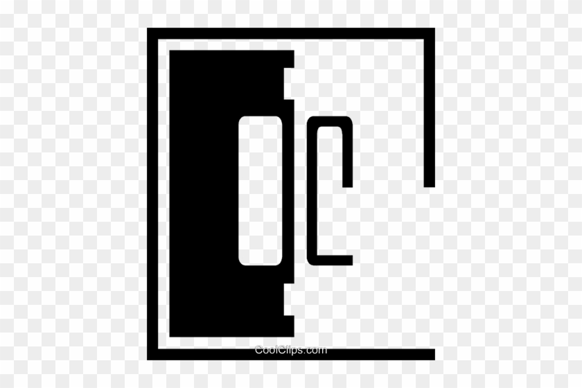 Light Switch Royalty Free Vector Clip Art Illustration - Black-and-white #1597386