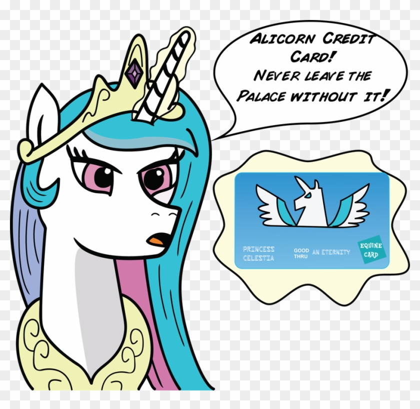 Princess Celestia And Her Alicorn Credit Card By Daimando - Fan Made Alicorns Mlp #1597392