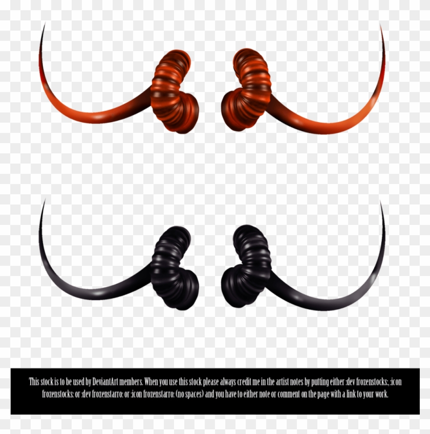 Transparent Demon Horns - Realistic Devil Horns Transparent #1597632