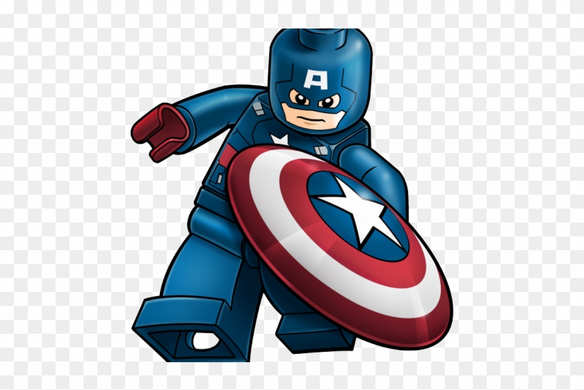 Captain Marvel Clipart Clip Art - Captain America Lego Cartoon #1597669