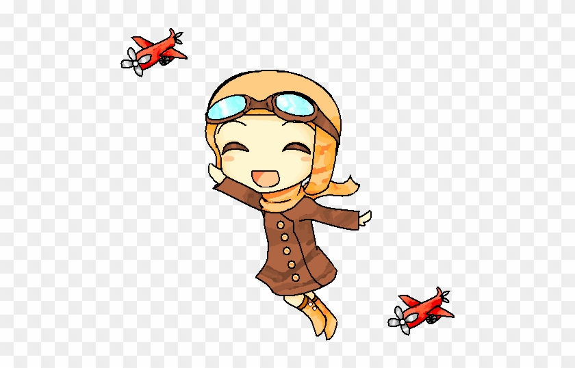 Amelia Earhart Cartoon - Amelia Earhart Cartoon Drawing #1597731