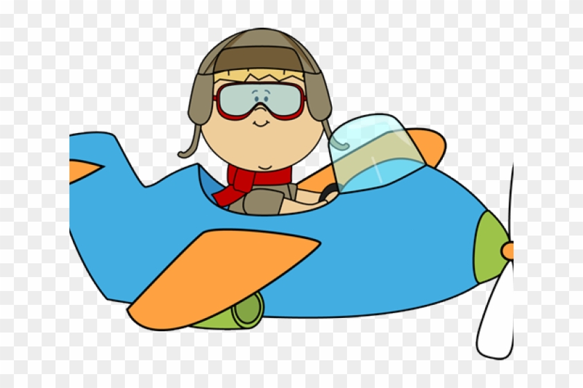 Flight Clipart Flew - Flying A Plane Clipart #1597774