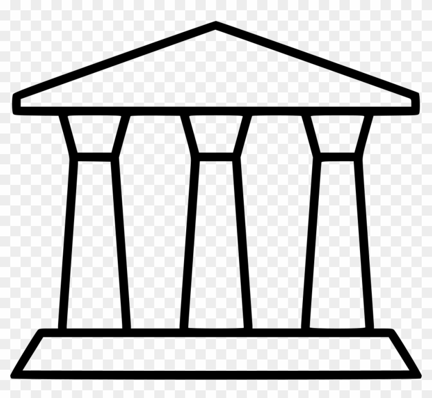 Bank Institution Foundation Company Comments - White Foundation Icon #1597854