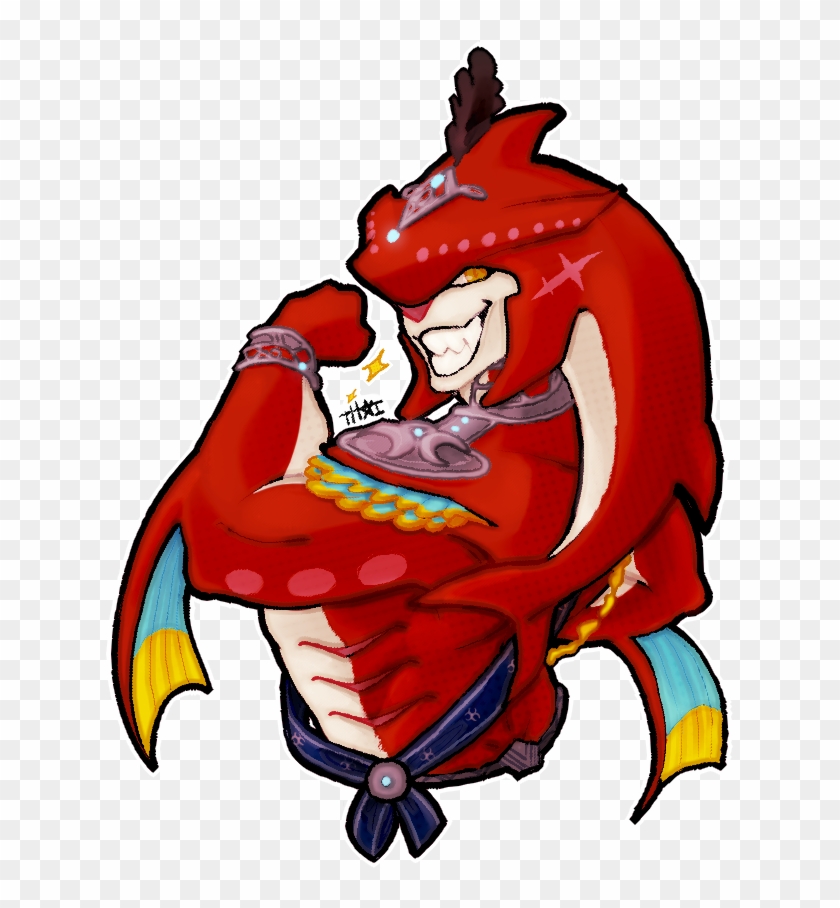 Sidon Prince By Blue Deviant Fox Blissful - Zelda Breath Of The Wild Stickers #1598006