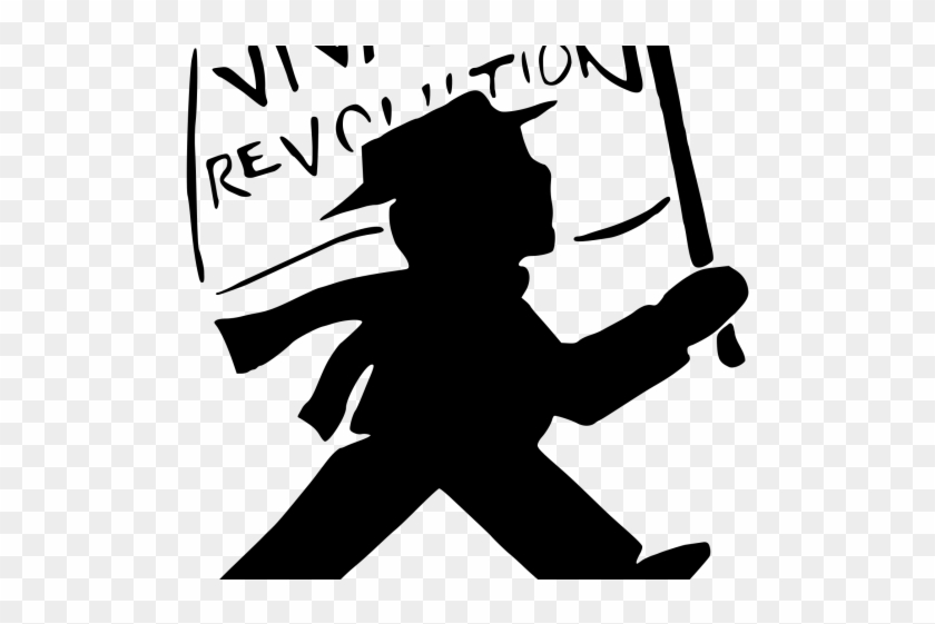 Revolution Clipart Man - Black And White Graphic Revolution #1598007