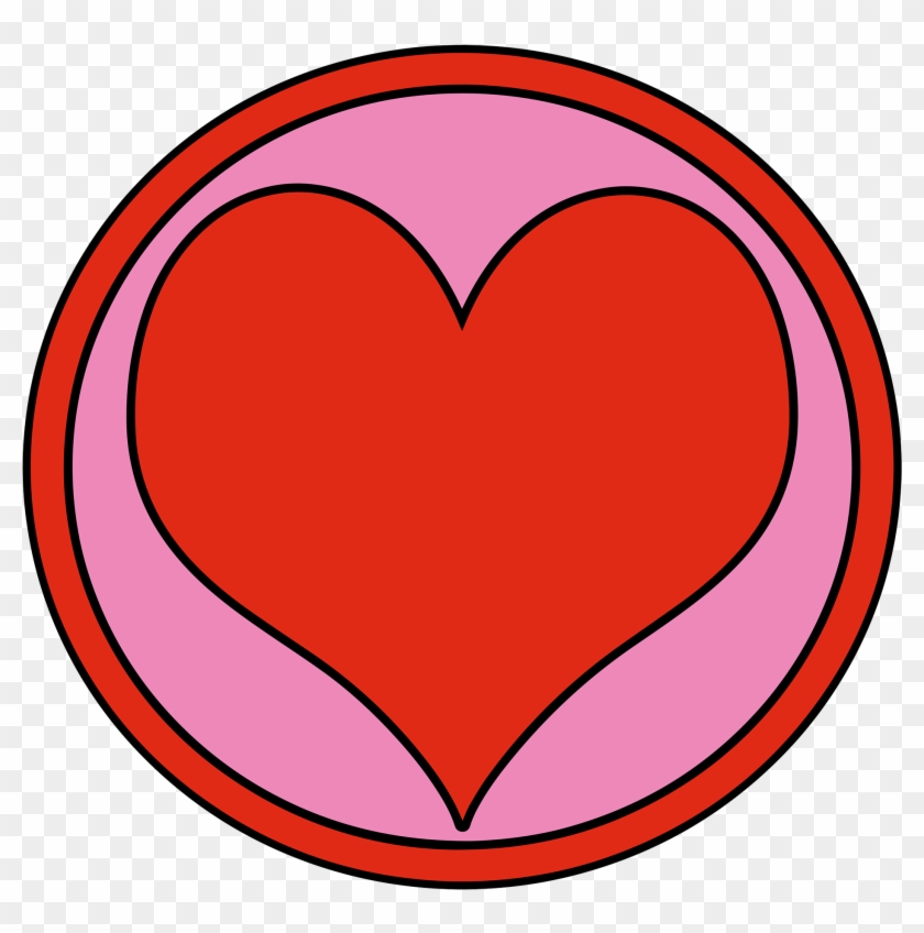 Heart With Circle Borderdownload Now - Heart #1598107