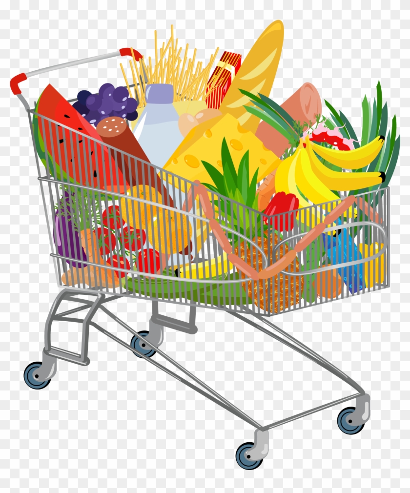 Pineapple In Shopping Cart - Carrinho De Compras No Mercado #1598128