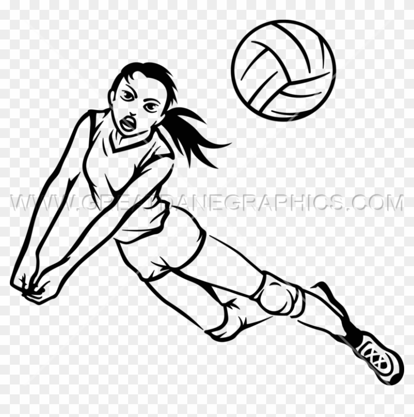 volleyball silhouette hitting