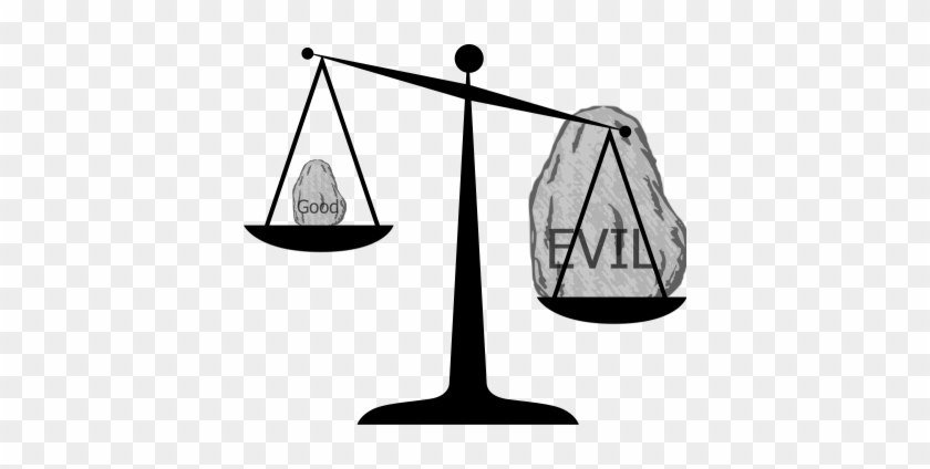 Bad People Clipart 37658 - Good Vs Evil Scale #1598224