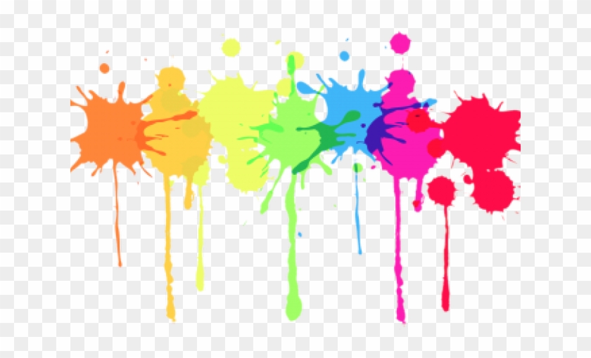 Splatter Clipart Colorful Paint Splatter - Paint Splatter Clipart #1598230