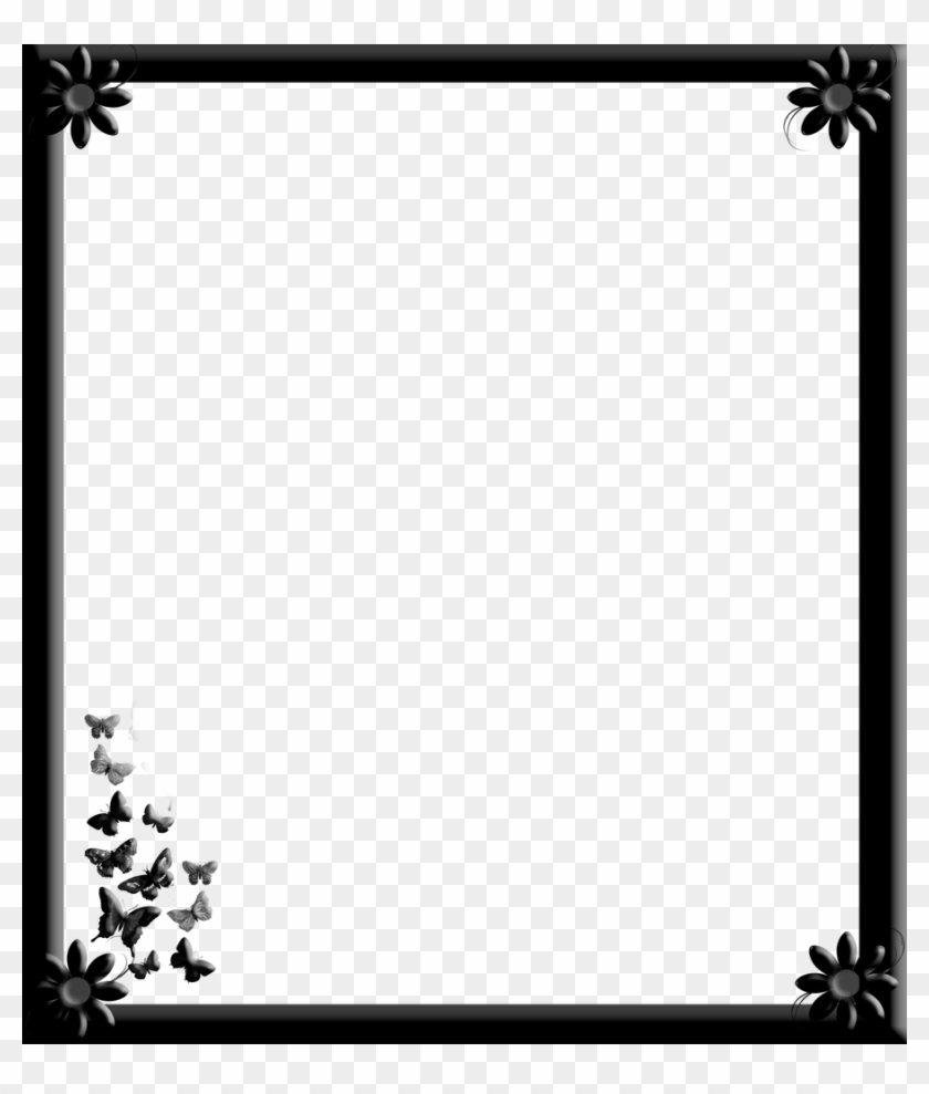 Gothic Border Flowers By Spidergypsy Gothic Border - Gothic Free Frame Png #1598235