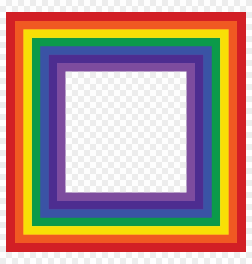 Rainbow Frame Clip Art Border - Rainbow Border Clip Art #1598238