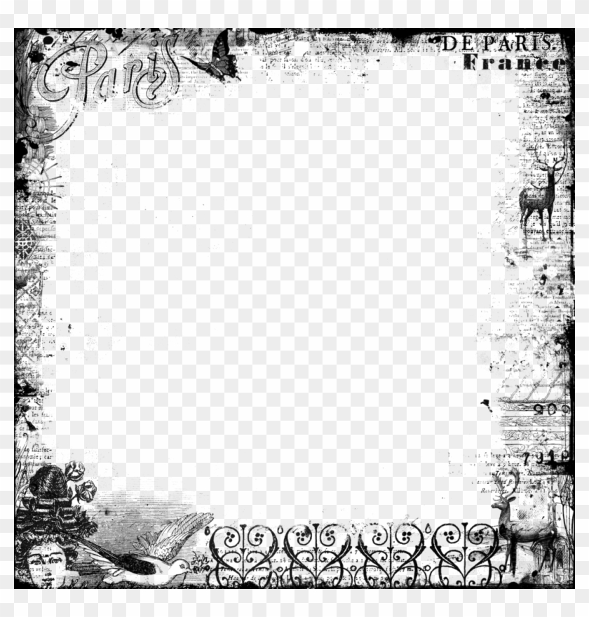 Transparent Background Black Borders #1598240