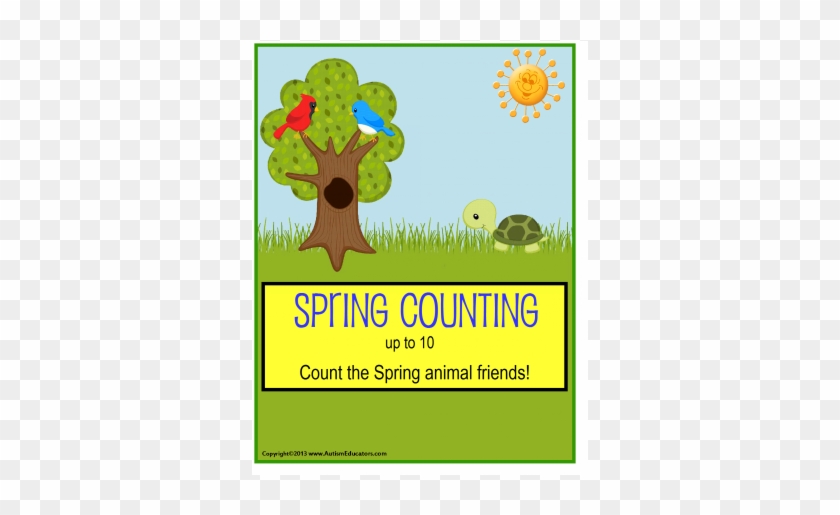 Spring File Folder Activities Count To 10 For Kindergarten, - Spring Clip Art Free #1598261