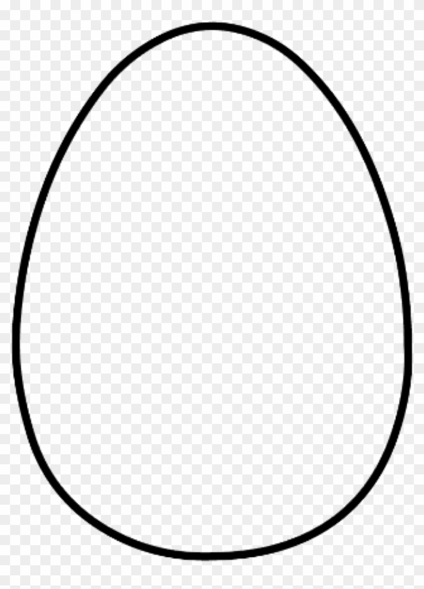 Plain Easter Eggs Clip Art - Egg Shape Outline #1598463