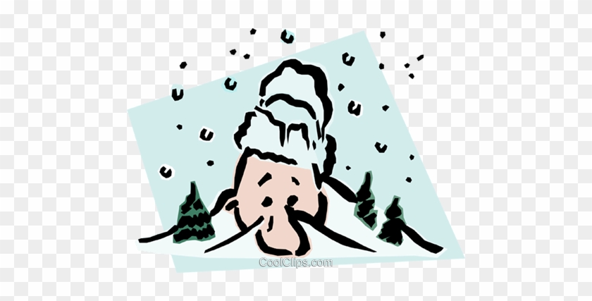 Snowy Weather Royalty Free Vector Clip Art Illustration - Snowy Weather Royalty Free Vector Clip Art Illustration #1598602