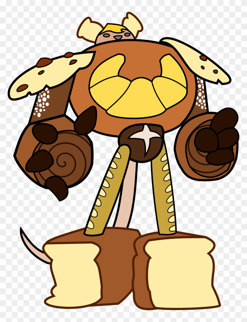 Captain Croissant Mouse Vector By Edstringer1 - Cartoon #1598652