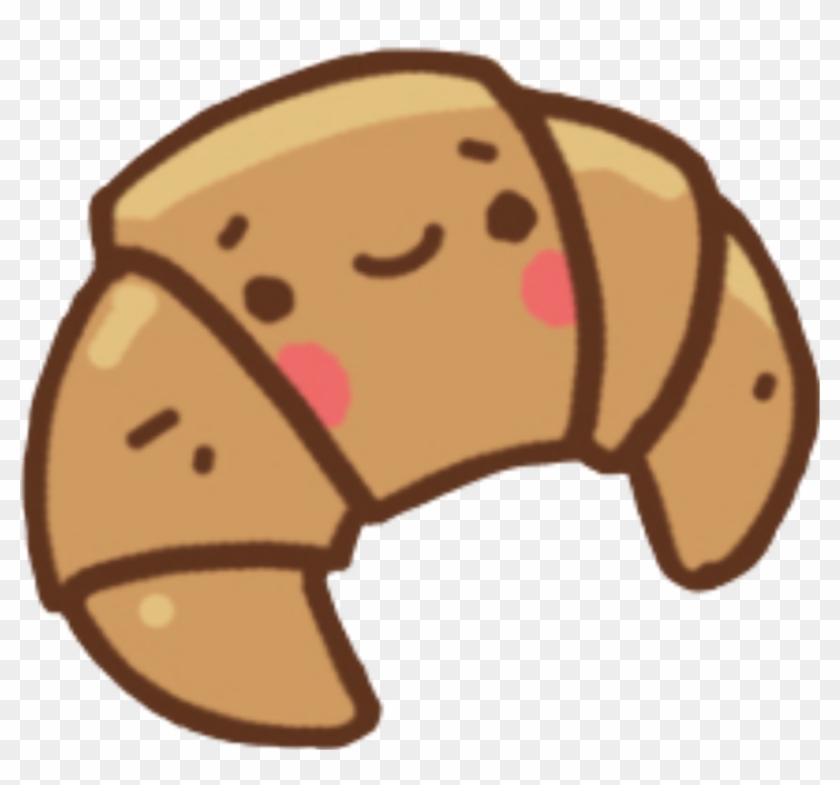 Croissant Kawaii Kawaiicroissant Cutecroissant Cute - Cartoon #1598658