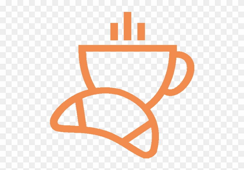 Café-croissant - Clipart Breakfast Icon #1598661