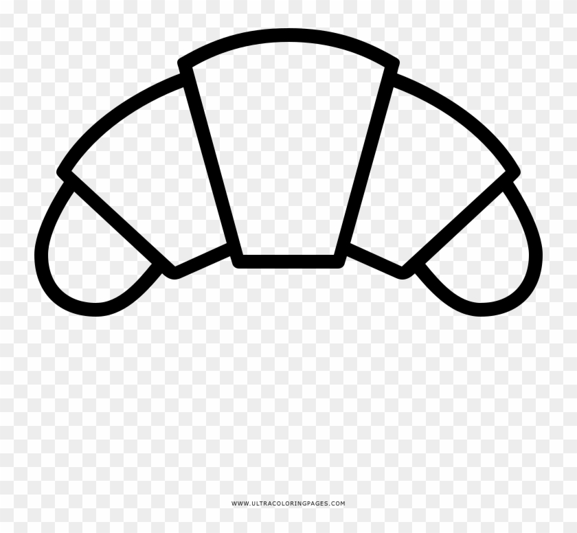 Croissant Coloring Page - Croissant Icon #1598691