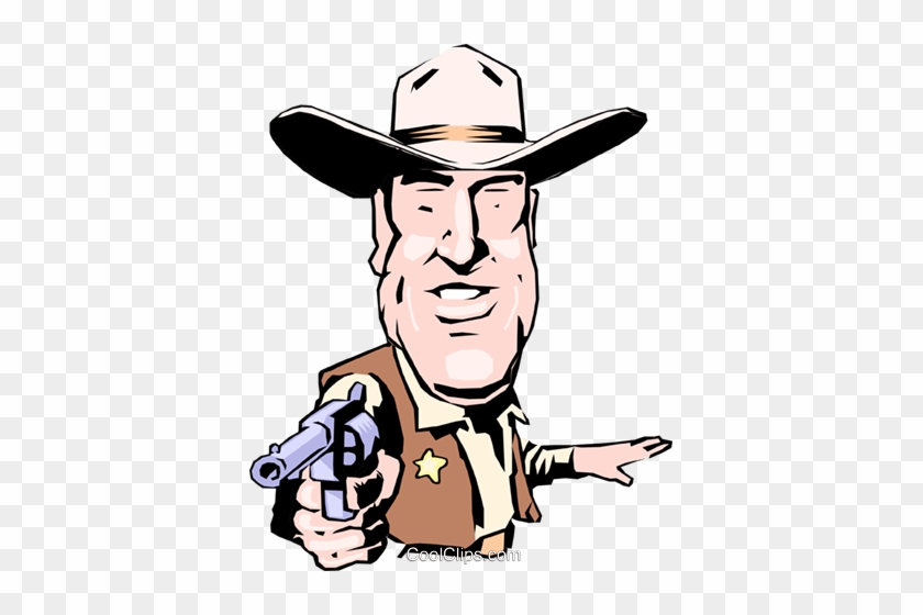 Western Star Clipart 96379 - Sheriff With Revolver #1598723