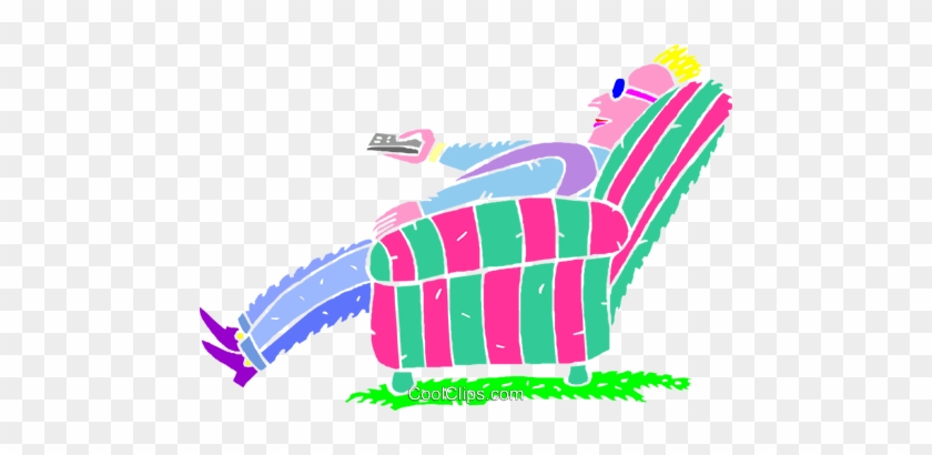 Couch Potato Vektor Clipart Bild - People Relaxing #1598768